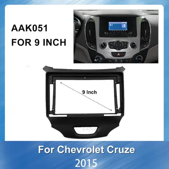 Autorádio panel Tvár Dash Mount Výbava Pre Chevrolet CRUZE Auta GPS Navigačný Panel, Montáž Dash Inštalácia Rámu Orezania Auta