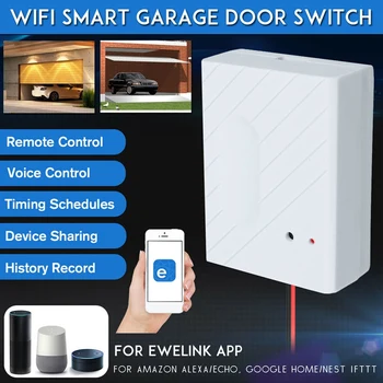 ABHU-WiFi Smart Switch Auto Garážové brány Otvárač na Diaľkové Ovládanie pre EWeLink APP Telefón Podporu Alexa Domovská stránka Google