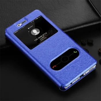 Peňaženka Flip puzdro pre Huawei na Počesť 7A 6C Pro 7C 7X 6A 9 10 P Smart P20 P8 P9 P10 Lite Luxusné Okna Kožené puzdro Y6 2018