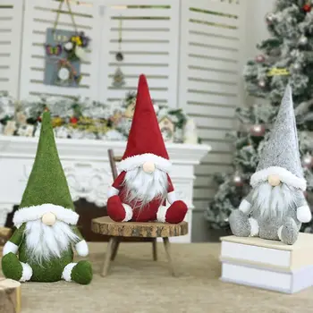 Veselé Vianoce Dlho Klobúk Švédsky Santa Gnome Oblečenie Pre Bábiku Ozdoby Ručne Vyrábané Hračky Holiday Home Party Decor