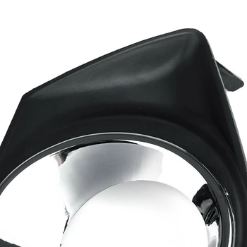 1 Pár Black & Chrome Predný Nárazník Hmlové Svietidlo Zahŕňa Výbava Rámu s Otvorom Náhrada za Toyota Corolla 2011-2013