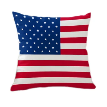 45x45cm U. S. vlajku obliečka na Vankúš bavlny Dekoračné obliečky na vankúše Spojených Štátov Amerických vankúš prípadoch dlhodobej spotreby pre domácnosť