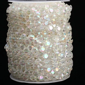 Kreatívne Crystal Perličiek Opony Svadobné Udalosti Strany Zdobenie Luster, Osvetlenie, Lampy, Dekoračné Remesiel DIY Dekor