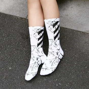 Čierne Ponožky Mužov Posádky Dospelých Prekladané pánske Ponožky Štandardné Sox Kvalitnú Módu Bavlna Jeseň Zima Unisex Trendy Calcetines