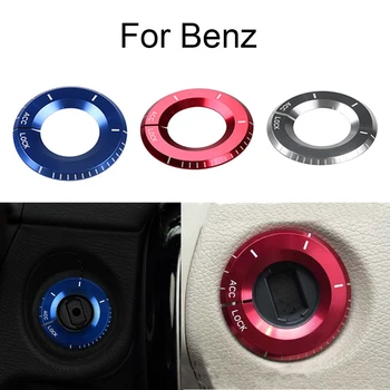 Nový príchod Na B-ENZ 3 farby optioanl Kľúč Zapaľovania Krúžok zapaľovanie spínač kryt Auto styling