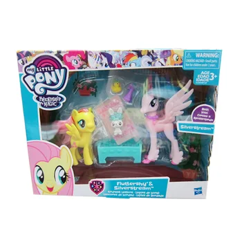 Hasbro Môj Malý Pony Bábiky Anime Priateľstvo Je Magic Fluttershy Rainbow Dash Akčné Figúrky Hračka Nastaviť Cartoon Pony Bábiky Dievča Hračka