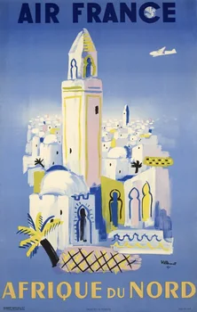 Air France Cestovného Ruchu Svete, Najväčšia Letecká spoločnosť Retro Vintage Kraft Plagát Plátno na Maľovanie na Stenu, Nálepky Domova Darček