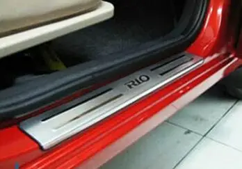 Pre KIA RIO K2 10--16 dverí, parapet auto-styling nehrdzavejúcej KIA auto príslušenstvo RIO automobily sedan hatchback 4 ks