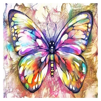 Farebný motýľ, dekoratívne maľby, 3d diy diamond maľovanie cross stitch námestie drahokamu výšivky remeslá mozaiky