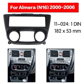 Autorádio Fascias na Nissan Almera N16 2000-2006 1 Din DVD, Stereo Panel Palubnej dosky Refitting Inštalačný Rám