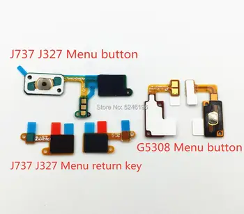 Pre Samsung Galaxy j737 j732 g5308 snímač odtlačkov prstov domovská stránka vrátiť tlačidlo menu tlačidlo flexibilné stužkový kábel