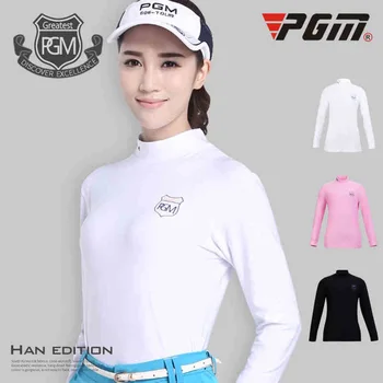 PGM Dlhý Rukáv Golf T-shirts Ženy Profesionálne Golf Košele, Športové oblečenie, Pevná Elastické Športové Košele Ženy Golfové Tréningové Oblečenie