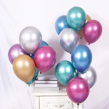 50pcs 12 palcový latex kovový farba svadobné dodávky veľkoobchod balóny, party dekorácie dodávky happy birthday Príslušenstvo