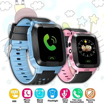 Dieťa Bezpečné Anti-stratil GPS Trac ker SOS Hovoru GSM Smart Hodinky Telefón Android iOS Športové Tracker Fitness Inteligentný Náramok Smartwatch