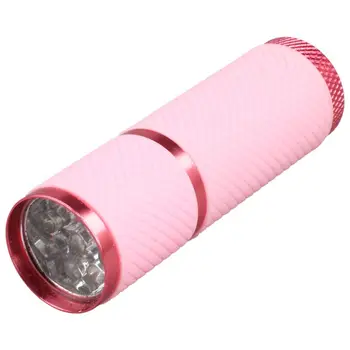 1pc Mini 9 LED Uv Gél Liečenie Lampou Bez Batérie Prenosnosť na Nechty, Vlasy LED Baterka Mene Detektor Hliníkovej Zliatiny