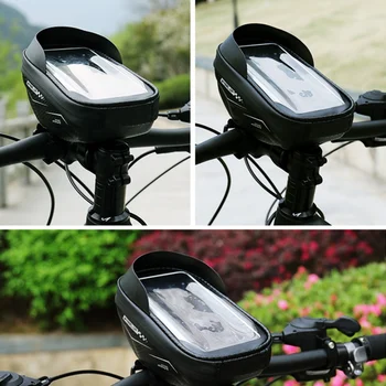 Rainproof Cyklistické tašky Rám Prednej Hornej rámovej Trubky Cyklistická Taška Reflexné Slnečná Clona 6.5 
