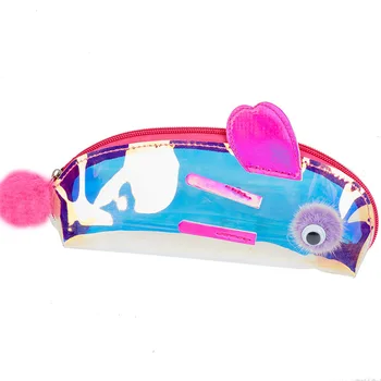 Kreatívne Králik Laser Hairball peračník pre dievčatá Roztomilý školy pero taška box papiernictvo puzdro kancelárske školské potreby lech