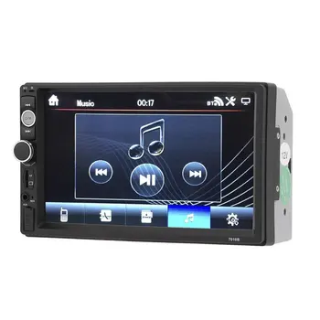 7010B 7 Palcový DVOJITÉ 2DIN Auto MP5 Prehrávač BT Dotykový Displej Stereo Rádio Multimediálny prehrávač Podpora rovnakej obrazovke