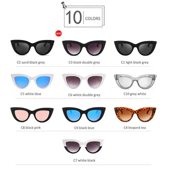 Q Retro Jazdy Okuliare Cat Eye Muži Ženy slnečné Okuliare Značky Dizajnér Oversizes Okuliare Tieni Zrkadlo Gafas De Sol Mujer UV400