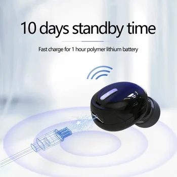Mini In-Ear 5.0 Bluetooth Slúchadlá HiFi Bezdrôtový Headset W/Mic Športové Slúchadlá Handsfree 3D Stereo Slúchadlá pre všetky telefóny