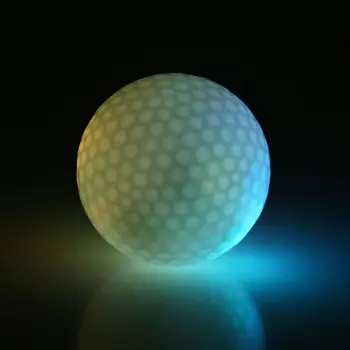 1 ks Farebné LED Golf Loptu Outdoorové Športy Svietiacimi Led Golf Loptu Golf Praxe Pomoc Zariadenia Farba LED Golfová Loptička