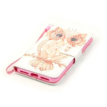 Krásne Dievčatá, Deti šnúrka Telefónu puzdro Pre iPhone5 5S SE Flip Book Módne Iskru Roztomilý Zvierat puzdro Pre iPhone 8 7 Plus 6 6S Plus