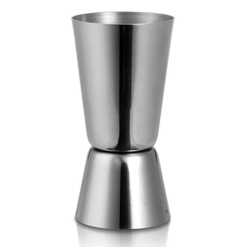 NOVÉ-Double cup zásobník z Nerezovej Ocele pre Meranie Alkoholu Cocktail Bar Bistro 40 / 20cc