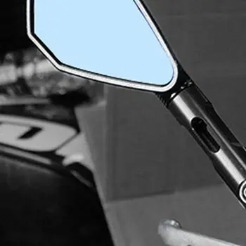 Motocyklové Príslušenstvo Univerzálne Spätné Zrkadlo Hliníkovej Zliatiny Diamond Päťuholníkové Reflexné Späť Zrkadlo Univerzálne Cnc
