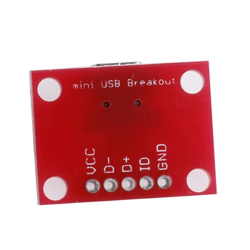 2021 Nové Mini USB Adaptér Doska Breakout Rada Pre USB Mini-B Rozšírenie