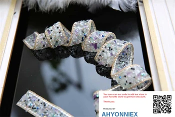 AHYONNIEX 1 PC Korálok, kameňa crystal páse s nástrojmi škvrny šiť na horúce vŕtanie drahokamu páse s nástrojmi DIY šaty svadobné Oblečenie Príslušenstvo