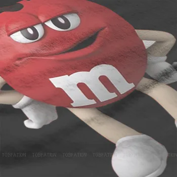 M&M ' s a Čokoládové Cukrovinky M Červená Zábavné Hip Hop Mužov Oblečenie Anime T Shirt Nadrozmerná Tričko Krátky Rukáv