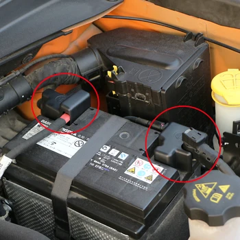 Auto Plastové Negatívne Energie Batérie Kryt Pozitívne Elektródy Batérie, Ochranné Kryty vhodný na Jeep Renegade-2019