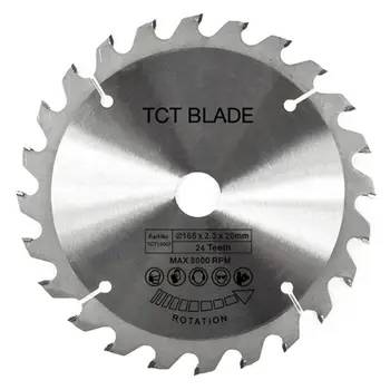165mm 24T 20 mm Vŕtanie TCT Circular Saw Blade Disk pre Dewalt Makita Ryobi