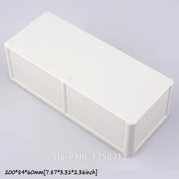 Jeden ks 200*84*60 mm plastový kryt pre elektronický nástroj prípade PLC vodotesný box IP68 bývanie DIY projekt okno ovládací box