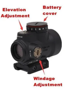 SUPER-RÝCHLE uvoľnenie Black Trijicon MRO Red Dot a Nočné videnie Dot Sight Zrakového Rozsah zapadne 20 mm Rozsah Montáž Pre Lov Puška