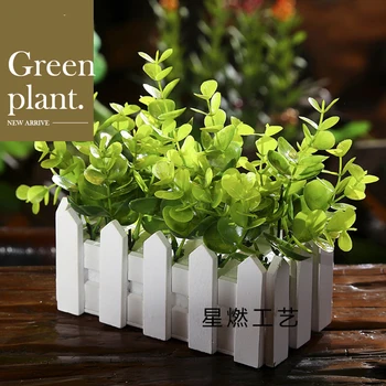 Zelené Listy umelé rastliny Vodné rastliny, záhradníctvo ker falošné trávy, záhradné svadobný obchod strany rodiny dekorácie accessori
