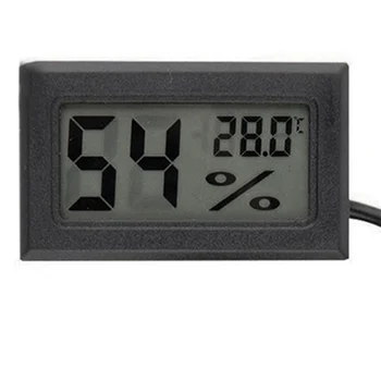 Mini LCD Digitálny Teplomer Vlhkomer Teplota Vnútorné Pohodlné Snímač Teploty Vlhkosti Meter Rozchod Nástroje Kábel,