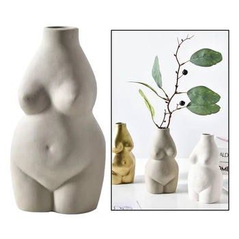 Nordic Tvar Tela Keramiky Kvetinové Vázy Moderné Kvetináč Minimalizmus Domov Svadobné Dekorácie, Doplnky Pre Obývacie