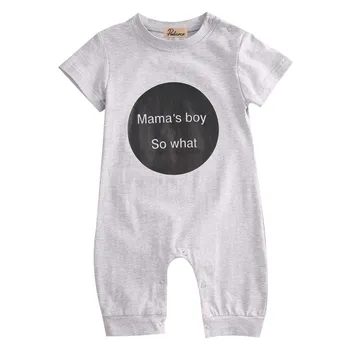 Baby Boy Remienky Dieťa Novorodenca Dievča Remienky Mama ' s Boy Lete Jumpsuit Oblečenie Oblečenie jednodielnych nastaviť
