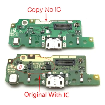 10Pcs/Veľa，Nabíjačku USB Nabíjací Dok Port Konektor Flex Kábel Pre Motorola Moto E6 USB Meniča Doska S Microphon