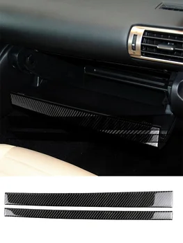 Carbon fiber Úložný box čalúnenie pás CO pilot interiérom pásy Auto príslušenstvo Štýl Interiéru pre Lexus IS250 2013-2020