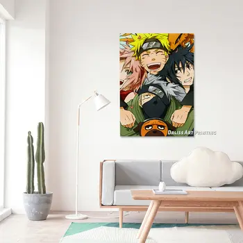 Plátno Anime Naruto Obrázky, Domáce Dekorácie, Obrazy Plagát HD Vytlačí Wall Art Modulárny Obývacia Izba Rámovanie