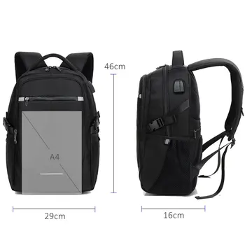 Scione Mužov Multifunkčný Batoh Reflexné mužov USB Nabíjanie Slúchadiel Cestovné Bagpack Nepremokavé Veľké Obchodné Tašky Notebook