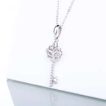DVAKRÁT R Klasické Cubic Zirconia Tlačidlo Prívesky Jemné Svadobné šperky 925 sterling silver Prívesky pre ženy