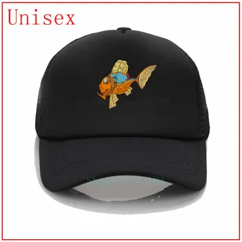 Monštrum rýb Módnych Značiek otec klobúky clonu hat klobúk s plastovými štít trucker čiapky pre mužov cope, baseball cap vybavené klobúk