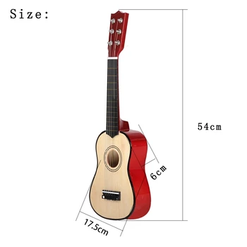 21 Palec 6-String Malé Mini Gitara Lipa Gitara s Pick Struny na Hudobné Nástroje, Hračky pre Deti, Detský Darček