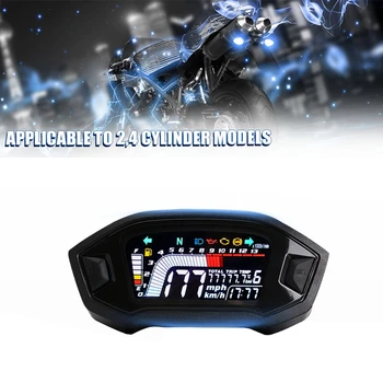 Motocykel LCD Nástroj LCD Farebný Displej Oeter Teplota Vody Speeeter ABS Všetky Auta Univerzálne Príslušenstvo