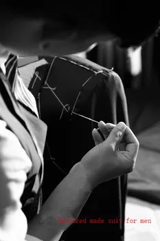 Prispôsobiť Vyrobené Béžová Ženícha Tuxedos Blejzre Slim Fit Muž Svadobné Obleky Pre Mužov Obleku mužov Komplety(Bunda+Nohavice+vesta+Kravatu)