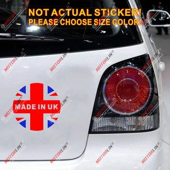 Vyrobené v britskej Vlajky Union Jack British Odtlačkový Nálepky Auto Vinyl č bkgrd kolo