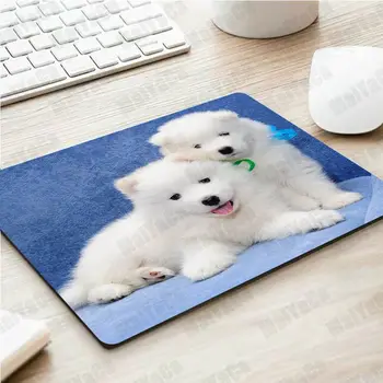 MaiYaCa Vlastnej Koži Roztomilý pes Samoyed Gumová Myš Odolné Ploche Mousepad najpredávanejších Veľkoobchod Gaming mouse Pad